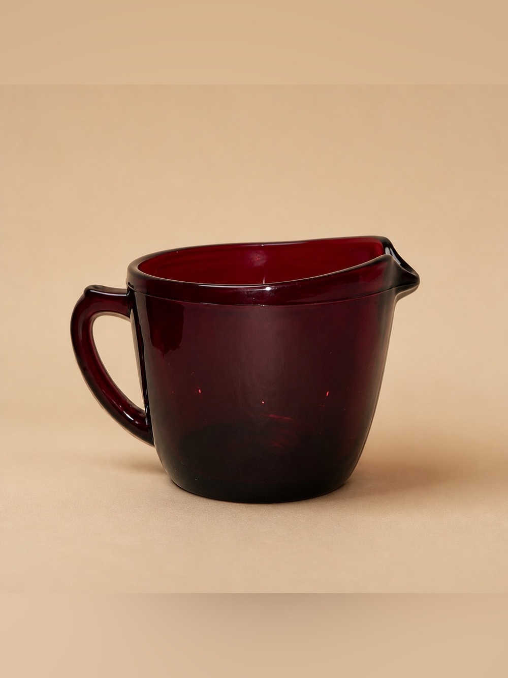 Anchor Hocking Royal Ruby Red Glass Creamer